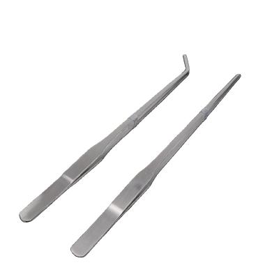 China Aquariums Stainless Steel Stainless Steel Viable Aquatic Plant Tweezers Bend Straight Never Rusty Same Quality As ADA for sale