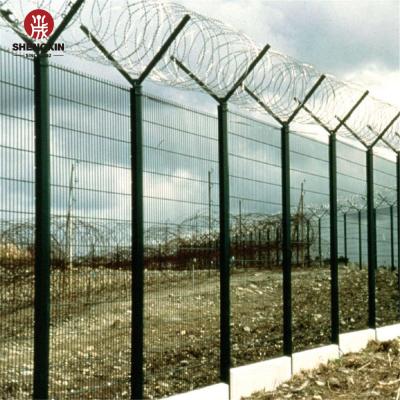 China Easily Assembled Construction Site Low Wall Fencing Black Backyard Fencing Panel With Barb for sale