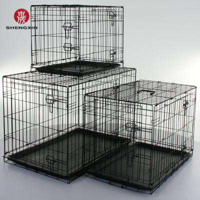 China Free Sample Big Iron Portable Bold Sustainable Pet House Large Dog Cage for sale