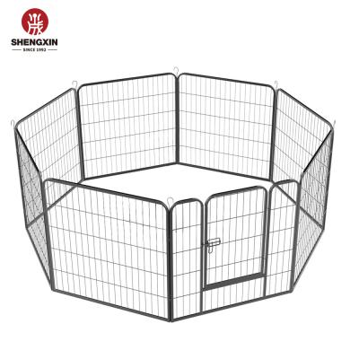 China 24 Inch Sustainable - Large Dog Pet Playpen Indoor Folding Wire Exercise Fencing Pens for sale