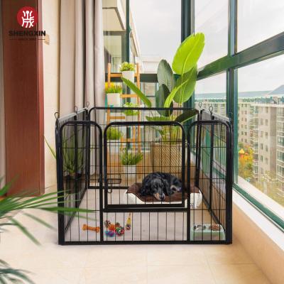 China Sustainable Manufacturer Large Welded Wire Mesh Metal Dog Cages Dog Establishments for sale