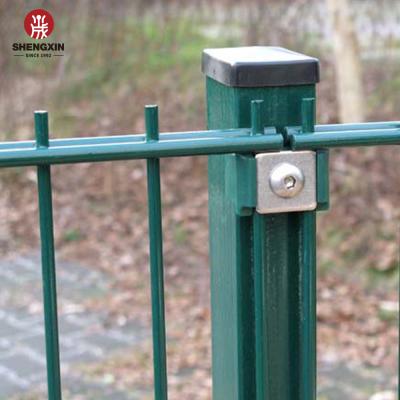 China Easily Assembled Cheap Horizontal Double Wire Mesh Garden Fence Panels for sale