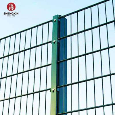 China Easily Assembled Double Welded Wire Mesh Fence With PVC And Powder Coated for sale