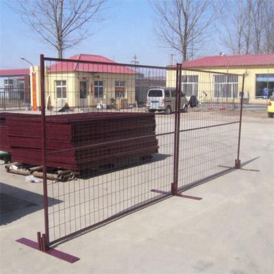 China Easily Assembled PVC Coated Exterior Fence Portable Temporary Canada Fence for sale