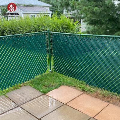 China 4.7Cmx50M Easily Assembled Pvc Privacy Slats With 100 Staples For Chain Link Metal Fence for sale