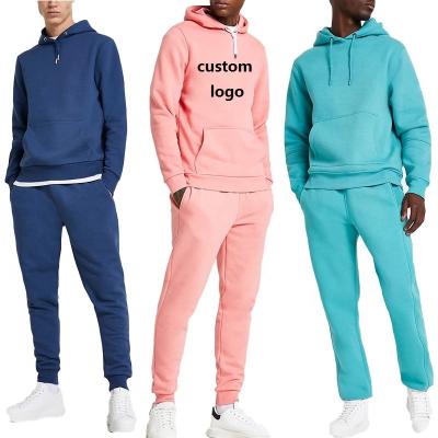 China Unisex QUICK DRY Customize Custom Logo Men Macting Matching Hoodies Sweatshirt and Fleece Pants Sweatpants Set for sale