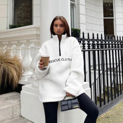 China Feminine Zari Women Long Sleeve Stand Collar Breathable Solid Color Loose Coat Tops Women's Plain White Shirts for sale