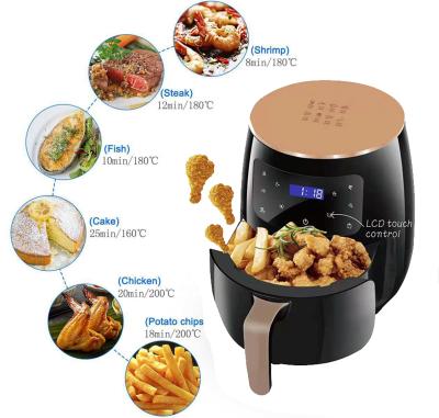 China Air-Fryer Household Home Air Healthy Oil Free Heating Fryer Cooking Potatoes Dry Capacity Fruit Multi Functional Electric Deep Home Air Fryer for sale