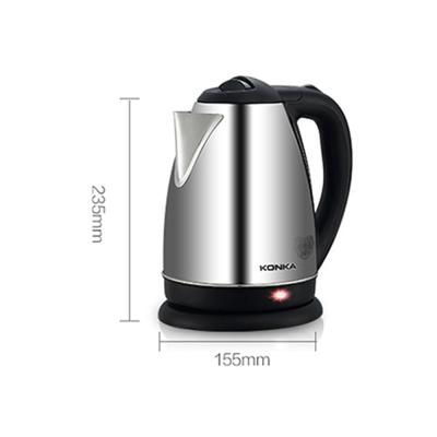 China Stainless Steel 360 Degree Low Rotation Electric Water Kettle Quick Tea Kettle, 1.8L Capacity Auto Shut Off Immediately Boil Hot Water In Seconds for sale