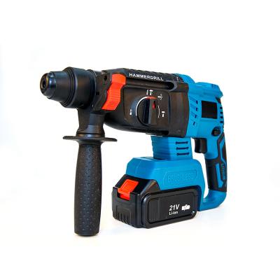 China 3 Functions GMTOOLS Hand Jack Rotary Hammer Machine Electric Cordless Battery Power Hammer Drills for sale