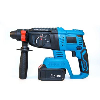 China 3 Functions GMTOOLS Battery Drill Hammer Drills 21V Wireless Concrete Air Hammer Drills for sale