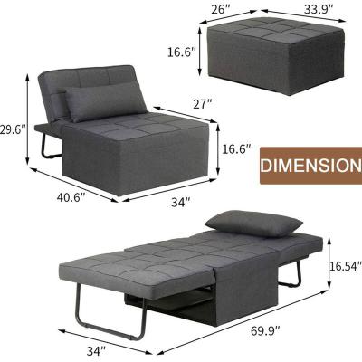 China Simple Partner European Sofa Bed Foldable Multifunctional Sofa Versatile Portable Modern Canvas Bed for sale