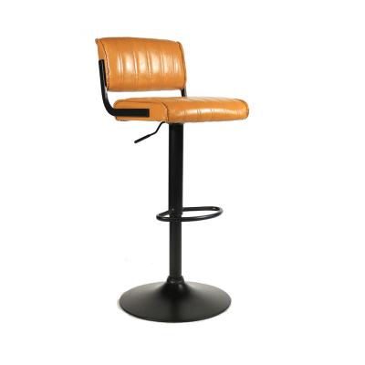 China (HANUMAN-B) modern adjustable height leather bar stool for sale