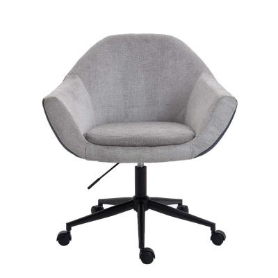 China 2022 High Quality Adjustable Modern Office Library Reception Chair Simple Fabric Swivel Leisure Reading Chairs (Height) Associate for sale