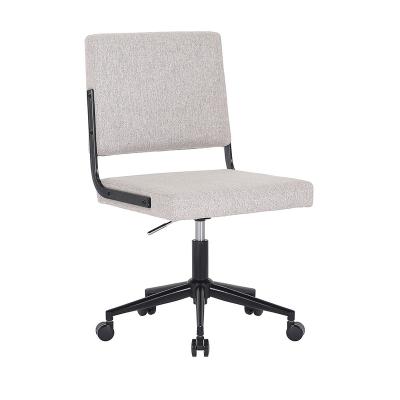 China Gray Without Armrest Rotating Adjustable Partner (Height) Modern Cheap Ergonomic Lightweight Home Office Task Chair for sale