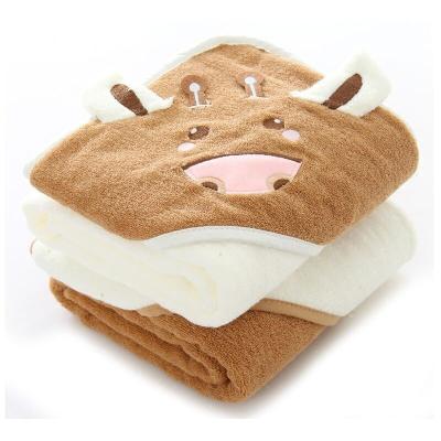 China Wholesale Safe Quick Dry Comfortable Breathable Cotton Bath Hooded Towel For Kids for sale