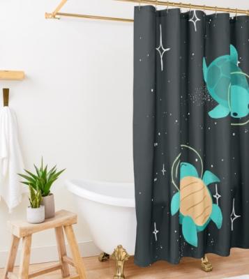 China Sustainable 006 polyester Customized print curtain waterproof 3D Digital PrintingWaterproof shower curtain hot sale for sale