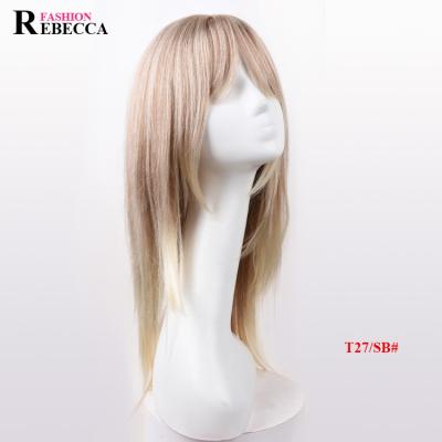 China High Quality Rebecca Fashion Wave Lace Front Wig Competitive Price Silky Straight Synthetic Lace Front Wig High Quality for sale