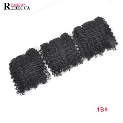 China Cheap Curly 3pcs Curly Synthetic Hair 100% Synthetic Hair Extensions Rebecca Fashion for sale