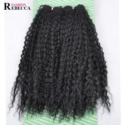 China Hot Selling Rebecca Fashion Wave Synthetic Hair Regular High Quality Synthetic Popular Hair Bundles Weave Hair Bundles for sale