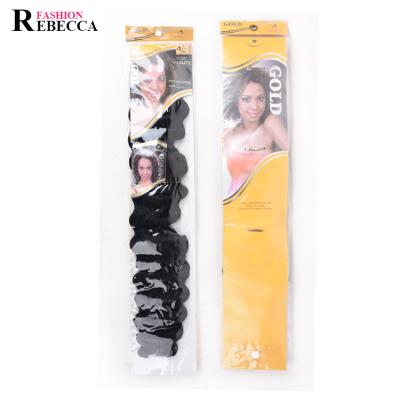 China Wholesale Rebecca Fashion Hair Weft Long or Short Deep Wave Synthetic Hair Weft for sale