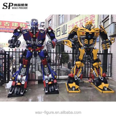 China Natural Hot Sale Iron Robot Transformers Outdoor Statue For Sale for sale