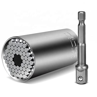 China Ball Hex 1/4 - 3/4 Inch (7-19 Mm) Electric Drill Adapter Hot Rod Multi-Function Socket Super Universal Socket Wrench Tool for sale