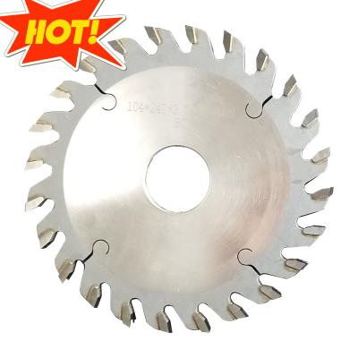 China Automatic Edge Edging Machine ZICAR Series Tools Circular CTT Cross Cutting End Trimming Stream Industrial Reciprocating Saw Blade For Cutting Wood Safety 104*22*3.0 for sale