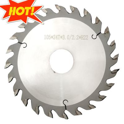 China ZICAR Edge Edging Machine Tools Sharp Round PVC Edge Strip Cutting Blade 105x22x3.0 Circular Saw Blade for sale