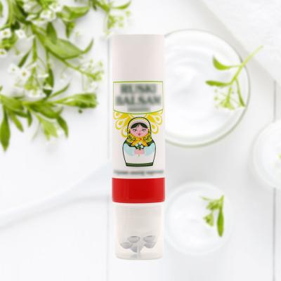 China Eco-friendly Custom Hot-stamping Plastic Cosmetic Massage Eye Cream Tube With Five Steel Rollball Applicator for sale