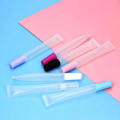 China Eco-Friendly Mini Empty Clear Lip Gloss Squeeze Tube Eco-Friendly Lip Balm Tube For Cosmetic Package for sale