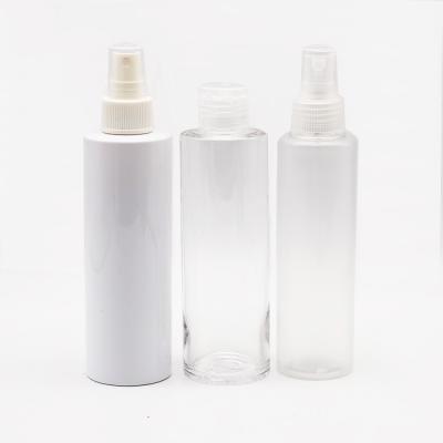 China Eco-friendly Screen Printing Matte Frosted Transparent White HDPE PET Alcohol Sanitizer Trigger Spray Plastic Bottle 160ml 180ml 200ml for sale