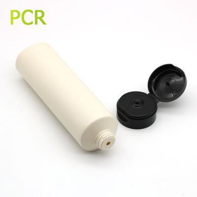 China 70%PCR Color Tube Squeeze Tube Eco Friendly Eco Friendly Recycled Material Cream Cosmetic Packaging With Flip Top Lid for sale