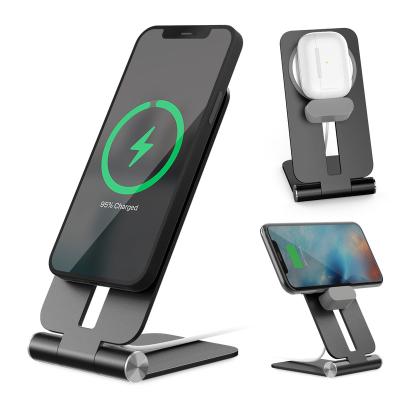 China Multi-Angle Adjustable Wireless Fast Fit Design Magnetic Wireless Charger Stand Holder for iPhone14 with IMMOOWWI logo for sale