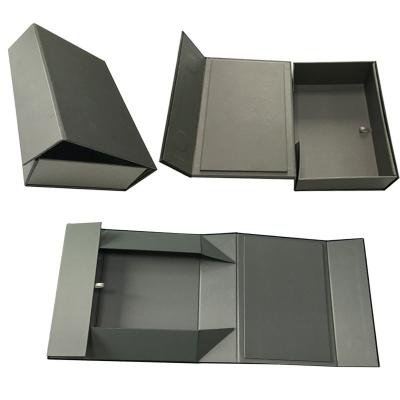 China Recycled Thick Cardboard Folding Boxes Olive Green Colored Magnetic Lid Customized Materials OEM Folding Box Factory Clothing Packaging for sale