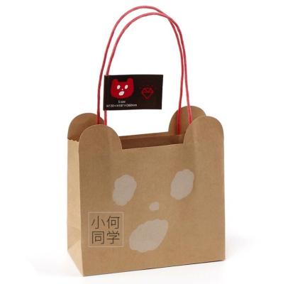 China Recyclable Custom Design Printed Paper Carrier Bag For New Years Gift Packaging for sale