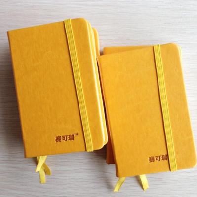 China 2021 Printing Paper Notebook Hardcover Line With PU Leather Cover LOGO EMBOSSED for sale