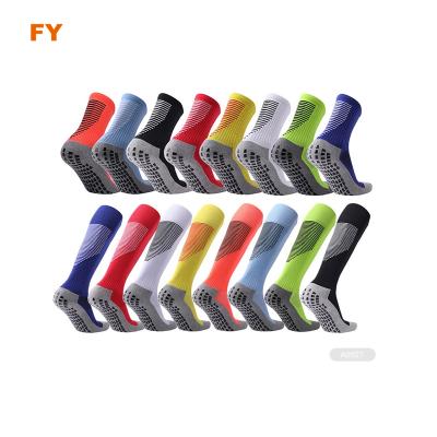 China ZJFY- A090 Antibacterial Football Sock Grip Socks Anti-Slip Grip for sale