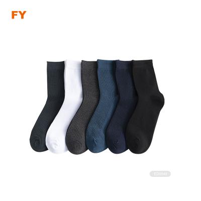 China ZJFY- antibacterial E126 manufactures men's socks cotton crew socks men for sale