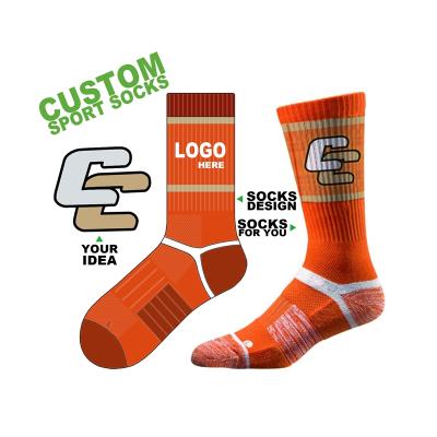 China Antibacterial Thick Tennis Knit Socks Custom Sports Socks Custom Sock OEM With Logo for sale