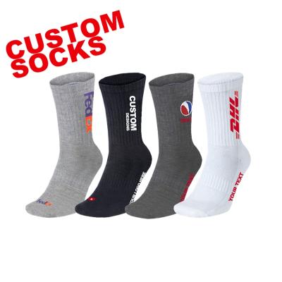 China Antibacterial Fiscal Year 080 Made Your Own Design Socks Logo Socks Custom Embroidery Socks for sale