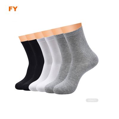 China ZJFY- E0186 100 Bamboo Antibacterial Socks 100% Bamboo Fiber Malaysia Turkey Fabric Crew Socks for Men for sale