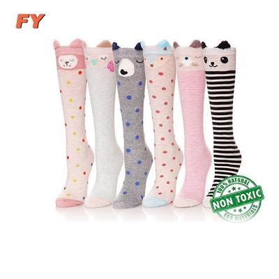 China FY-N1166 Cheap Women's Knee High Socks Anti-Fault Knee High Socks Stocking Socks for sale