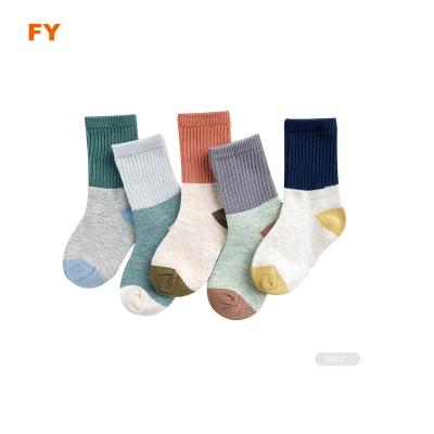 China ZJFY- I008 Breathable Baby Socks 100% Cotton Kids Socks Newborn Organic Cotton Baby Socks for sale