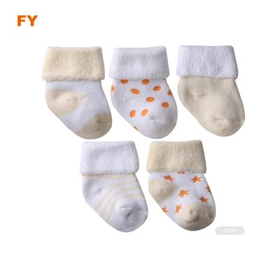 China ZJFY- I009 Breathable Cheap Baby Booties Korean Kids Socks Baby Bootie Socks for sale