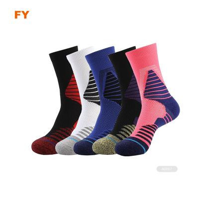 China ZJFY- A013 Antibacterial Youth Mens Sports Socks 100% Cotton Sport Socks High Quality Sports Socks for sale