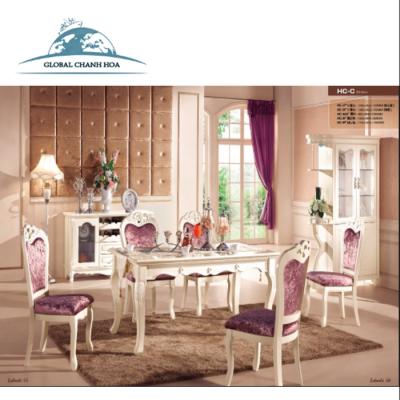 China Dining room set modern style Italian dining room set. Royal Dining Room Furniture GZH-HC-C for sale