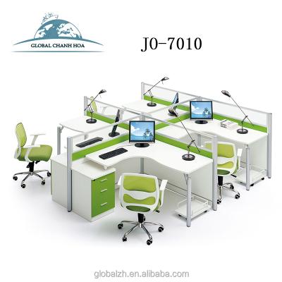 China PANEL Customized Modern Office Furniture 4 Person Workstation for sale