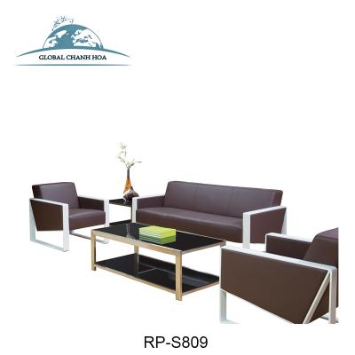 China Hotel Corner Coffee Shop Office Sofa Office Furniture Leather Sofa Sets Sectional Sofa for sale