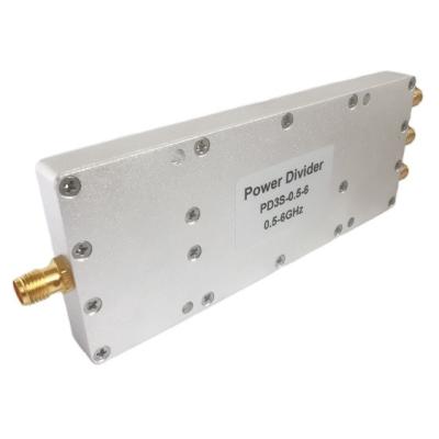 China 500-6000MHz RF 3 Way Microstrip Signal Power Splitter or 0.5-6GHz Power Splitter or Power Splitter with CPD-0.5/6G-3S SMA-Female Connector for sale